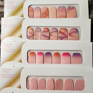 Color Street Starcrossed Nail Strips in Pink and Purple